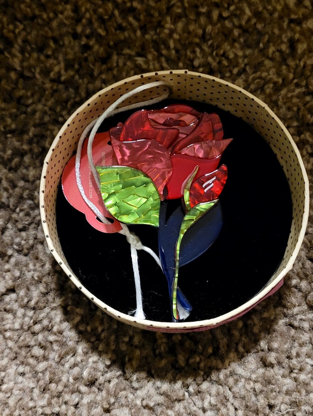 Budding Romance Rose Brooch
